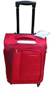KAMILIANT by AMERICAN TOURISTER Kampala Polyester Luggage Trolley Bags and Suitcases (Cabin Red, 56 Cm) - Genx Bags Online