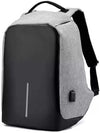 VIDHI Anti Theft 15.6" Black Laptop Backpack with 7 Pockets & USB Charging Port (Black) - Genx Bags Online