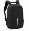 VIDHI Anti Theft 15.6" Black Laptop Backpack with 7 Pockets & USB Charging Port (Black) - Genx Bags Online