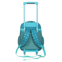 Novex - Disney Original Princess Kids Backpack Trolley Bag With 2 Wheel | Turquoise 18"