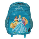 Novex - Disney Original Princess Kids Backpack Trolley Bag With 2 Wheel | Turquoise 18"