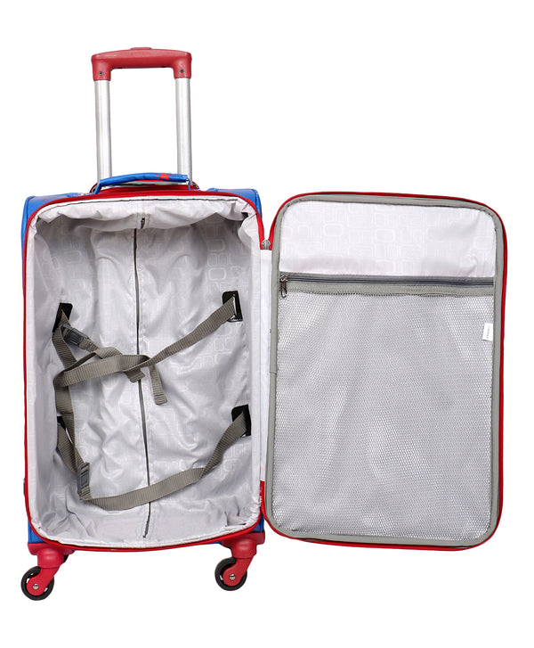 Novex Marvel Original Spider Man Polyester Kids Trolley Bag with 4 Wheel 22"