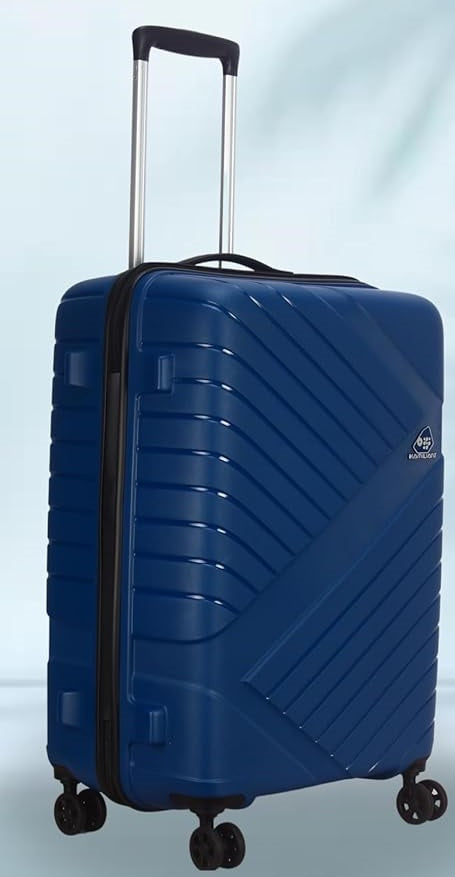 Kamiliant by American tourister Wayfarer Large Check-in Suitcase 8 Wheels Navy Blue (79 cm)