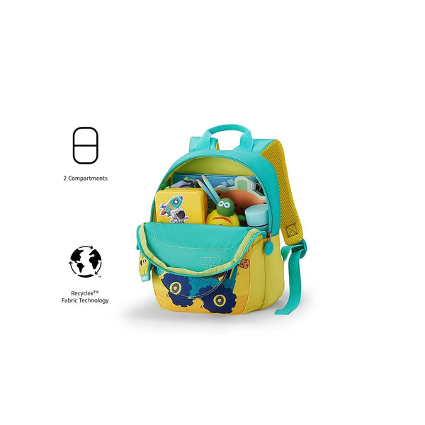 American tourister Yoodle 3.0 Kids School Bag 01 Yellow Green
