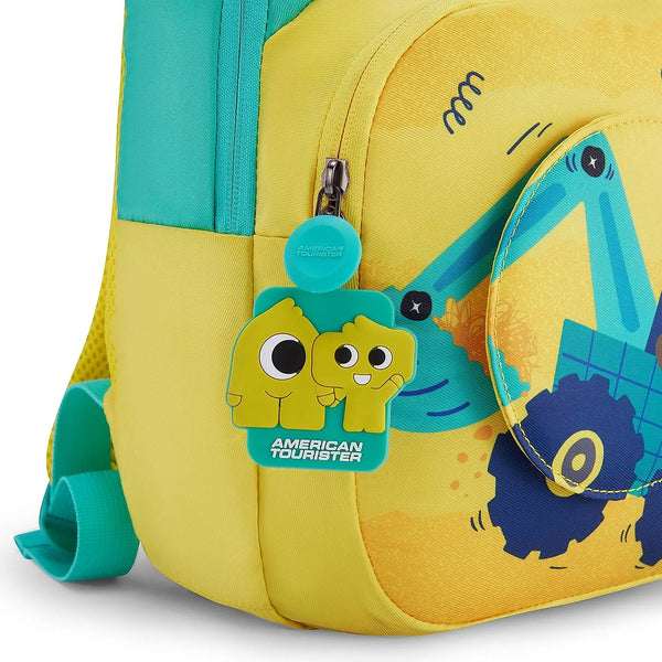 American tourister Yoodle 3.0 Kids School Bag 01 Yellow Green