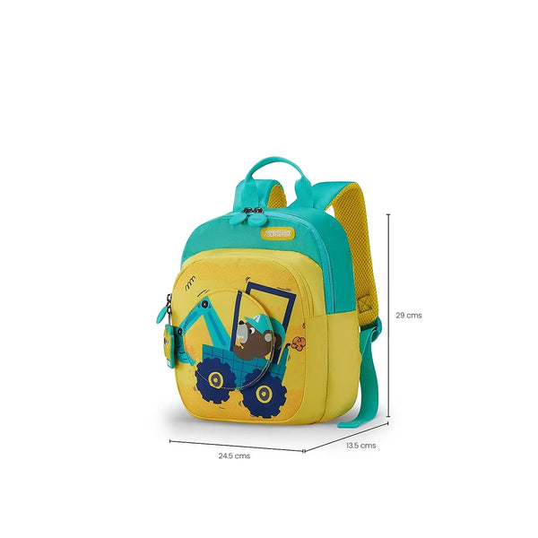 American tourister Yoodle 3.0 Kids School Bag 01 Yellow Green