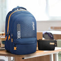 Safari Bonus 37L Casual Backpack with Armor Base, with detachable Free Sling Bag, Side Bag, Bottle Holder, Front Pocket, File Holder, School & College Bags, Office Bag, Travel Bag