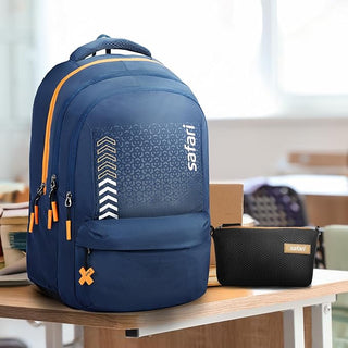 Safari Bonus 37L Casual Backpack with Armor Base, with detachable Free Sling Bag, Side Bag, Bottle Holder, Front Pocket, File Holder, School & College Bags, Office Bag, Travel Bag