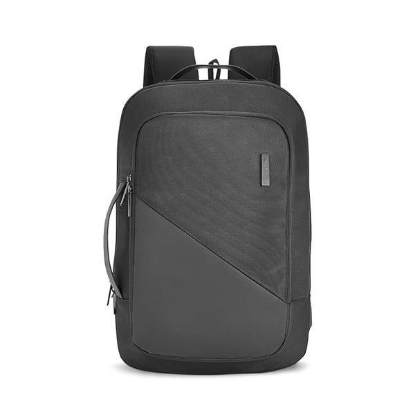 Safari SELECT 19L SAGE Formal Backpack, 17 Inch Laptop Pocket, Premium Fabric, Dedicated Tech Compartment, Water Resistant, USB Charging, Laptop & Tablet Bag, Backpack for Men & Women, Black