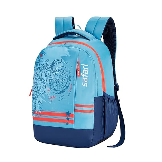 Safari Duplex 04 Casual Backpack with 32 L Armor Base, 2 Compartments, Bottle Holder, Front Pocket, 8 inch side pocket,Improved  back & Shoulder Straps,Printed School Bag for Boys and Girls, College Backpack, Office Bag, Travel Bag