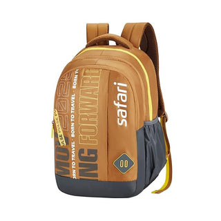Safari Triplex 04 Casual Backpack with 37L capacity with Armor Base, 3 Compartments, Bottle Holder Pocket, Front Pocket, 8 inch side pocket, Improved back & shoulder straps,Printed School Bag for Boys and Girls, College Backpack, Office Bag, Travel Bag