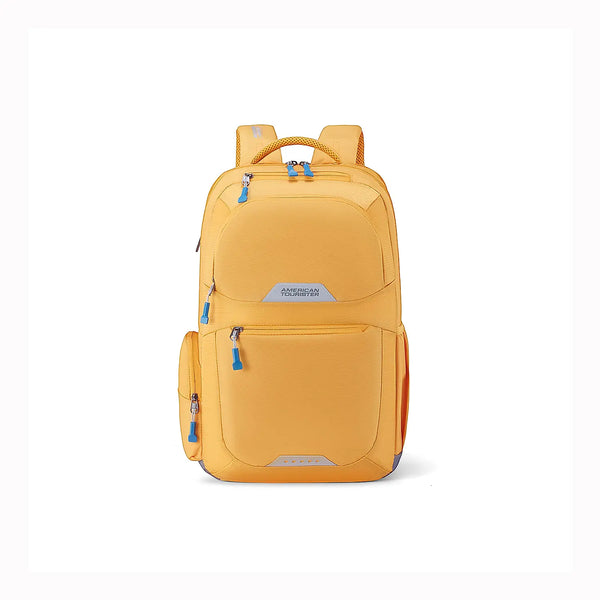 American tourister Brett 3.0 Laptop Backpack 01 Golden Yellow