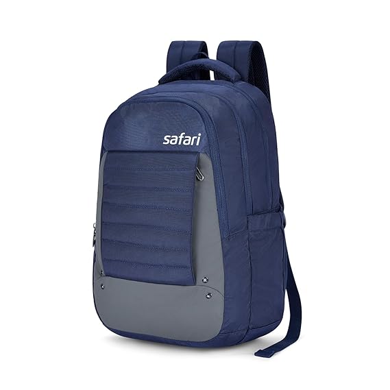 Safari Spade 01 Formal Laptop Backpack with 34L capacity Rain cover, Antitheft Pocket, 3 Compartments, Front Pocket, Smart Trolley Sleeve, Sturdy handle, Office Bag, College Backpack, Travel Bag, School Bag