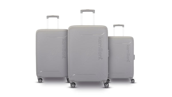 Kamiliant by American Tourister Double 8 Spinner Wheels Hard Shell Suitcase Nexus DW 3PC Set, Small, Medium and Large