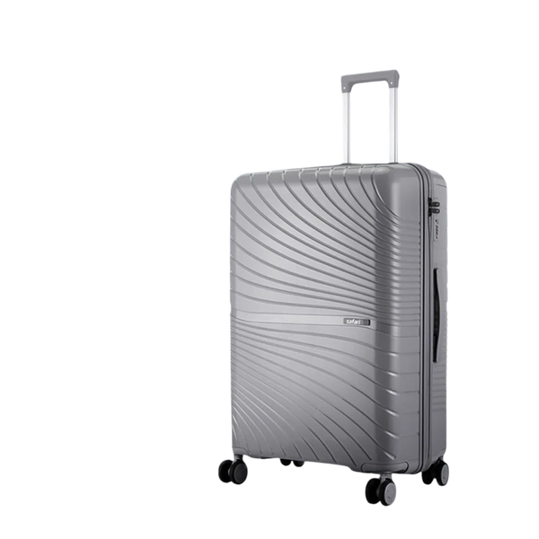 Safari Atlantis 8 Wheels Spinner, Anti-Theft Zipper Polyproplyene Suitcase Luggage Trolley Bag