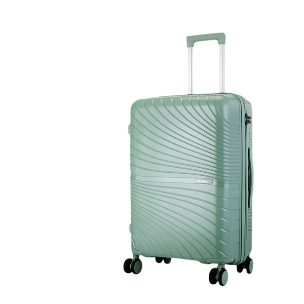 Safari Atlantis 8 Wheels Spinner, Anti-Theft Zipper Polyproplyene Suitcase Luggage Trolley Bag