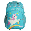 NOVEX Original Unicorn Kids Backpack Trolley Bag with 2 Wheel, Turquoise/Kids Backpack/Kids School Bag 18"