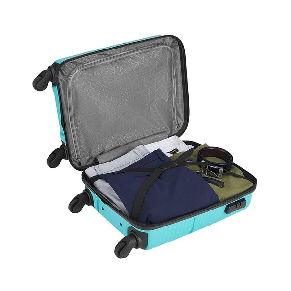 Safari Carter Hard Luggage Trolley Bags - Cyan