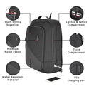 Safari SELECT 19L SAGE Formal Backpack, 17 Inch Laptop Pocket, Premium Fabric, Dedicated Tech Compartment, Water Resistant, USB Charging, Laptop & Tablet Bag, Backpack for Men & Women, Black