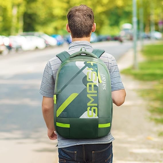 Safari Duplex 01 Casual Backpack with 32 L Armor Base, 2 Compartments, Bottle Holder, Front Pocket, 8 inch side pocket,Improved  back & Shoulder Straps,Printed School Bag for Boys and Girls, College Backpack, Office Bag, Travel Bag