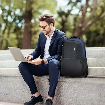 Safari Ace 30L Formal Laptop Backpack with Raincover, Antitheft Pocket, 2 Compartment, Front Pocket, Smart Trolley Sleeve, Office Bag, College Backpack, Travel Bag, School Bag
