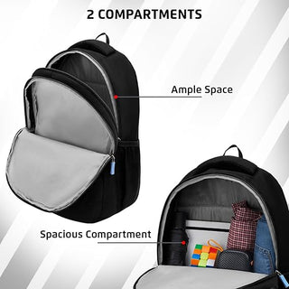 Safari Duplex 02 Casual Backpack with 32 L Armor Base, 2 Compartments, Bottle Holder, Front Pocket, 8 inch side pocket,Improved  back & Shoulder Straps,Printed School Bag for Boys and Girls, College Backpack, Office Bag, Travel Bag