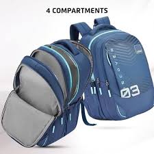 Safari Quadro 03 Casual Backpack with 43L Armor Base and Antitheft Pocket, 4 Compartments, Bottle Holder, Front Pocket, File Holder, School Bag, College Backpack, Office Bag, Travel Bag