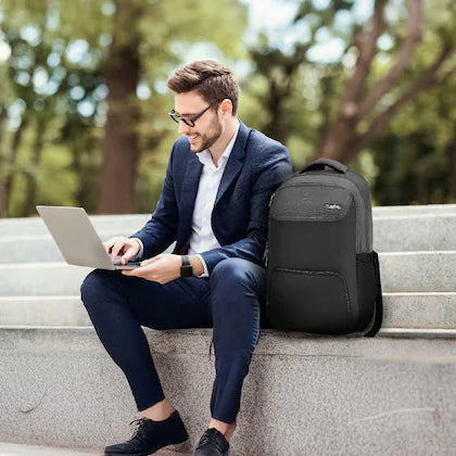 Safari Ace 30L Formal Laptop Backpack with Raincover, Antitheft Pocket, 2 Compartment, Front Pocket, Smart Trolley Sleeve, Office Bag, College Backpack, Travel Bag, School Bag