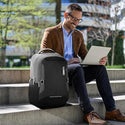 Safari Spade 02 Formal Laptop Backpack with 34L capacity Rain cover, Antitheft Pocket, 3 Compartments, Front Pocket, Smart Trolley Sleeve, Sturdy handle, Office Bag, College Backpack, Travel Bag, School Bag