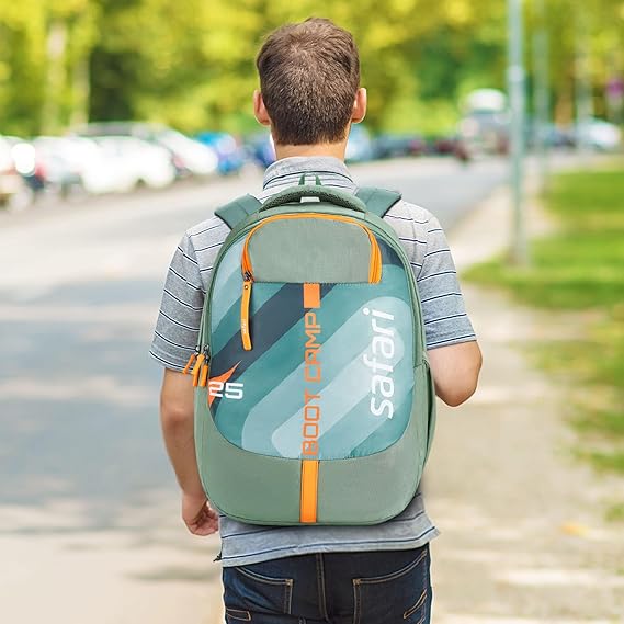 Safari Duplex 02 Casual Backpack with 32 L Armor Base, 2 Compartments, Bottle Holder, Front Pocket, 8 inch side pocket,Improved  back & Shoulder Straps,Printed School Bag for Boys and Girls, College Backpack, Office Bag, Travel Bag