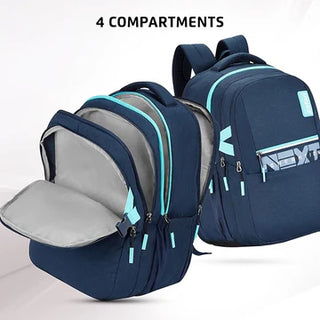 Safari Quadro 02 Casual Backpack with 43L Armour Base and Antitheft Pocket, 4 Compartments, Bottle Holder, Front Pocket, File Holder, School Bag, College Backpack, Office Bag, Travel Bag