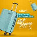 Safari Mint Hard Luggage with Anti Theft Zipper and Dual Wheels 79 (CM) Large bag