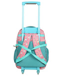 NOVEX Original Unicorn Kids Backpack Trolley Bag with 2 Wheel, Pink/Kids Backpack/Kids School Bag 18"