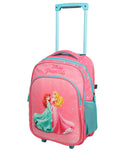 Novex - Disney Original Princess Kids Backpack Trolley Bag With 2 Wheel | Pink 18"