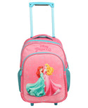 Novex - Disney Original Princess Kids Backpack Trolley Bag With 2 Wheel | Pink 18"