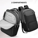 Safari Ace 30L Formal Laptop Backpack with Raincover, Antitheft Pocket, 2 Compartment, Front Pocket, Smart Trolley Sleeve, Office Bag, College Backpack, Travel Bag, School Bag