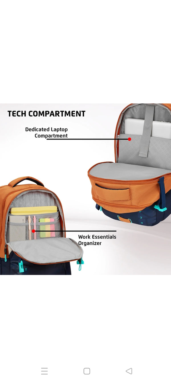 Safari Expand 13 Laptop Backpack with 43 Litres Armor Base, Raincover, 8 inch side Pockets, 3 Compartments, Bottle Holder,Compression straps & Organizer , School & College Bag, Office Bag