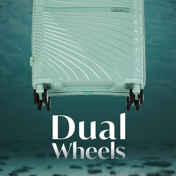 Safari Atlantis 8 Wheels Spinner, Anti-Theft Zipper Polyproplyene Suitcase Luggage Trolley Bag