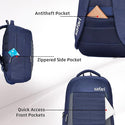 Safari Spade 01 Formal Laptop Backpack with 34L capacity Rain cover, Antitheft Pocket, 3 Compartments, Front Pocket, Smart Trolley Sleeve, Sturdy handle, Office Bag, College Backpack, Travel Bag, School Bag