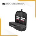 Safari SELECT 19L SAGE Formal Backpack, 17 Inch Laptop Pocket, Premium Fabric, Dedicated Tech Compartment, Water Resistant, USB Charging, Laptop & Tablet Bag, Backpack for Men & Women, Black