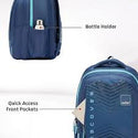 Safari Quadro 03 Casual Backpack with 43L Armor Base and Antitheft Pocket, 4 Compartments, Bottle Holder, Front Pocket, File Holder, School Bag, College Backpack, Office Bag, Travel Bag