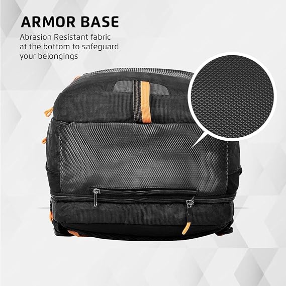 Safari Expand 15 Laptop Backpack with 43 Litres Armor Base, Raincover, 8 inch side Pockets, 3 Compartments, Bottle Holder,Compression straps & Organizer , School & College Bag, Office Bag