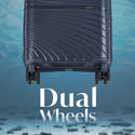 Safari Atlantis 8 Wheels Spinner, Anti-Theft Zipper Polyproplyene Suitcase Luggage Trolley Bag