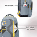 Safari Bonus 37L Casual Backpack with Armor Base, with Detachable Free Sling Bag, Side Bag, Bottle Holder, Front Pocket, File Holder, School & College Bags, Office Bag, Travel Bag