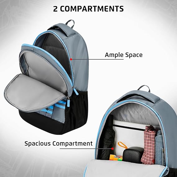 Safari Duplex 04 Casual Backpack with 32 L Armor Base, 2 Compartments, Bottle Holder, Front Pocket, 8 inch side pocket,Improved  back & Shoulder Straps,Printed School Bag for Boys and Girls, College Backpack, Office Bag, Travel Bag