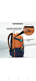 Safari Expand 13 Laptop Backpack with 43 Litres Armor Base, Raincover, 8 inch side Pockets, 3 Compartments, Bottle Holder,Compression straps & Organizer , School & College Bag, Office Bag