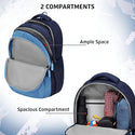Safari Triplex 01 Casual Backpack with 37L capacity with Armor Base, 3 Compartments, Bottle Holder Pocket, Front Pocket, 8 inch side pocket, Improved back & shoulder straps,Printed School Bag for Boys and Girls, College Backpack, Office Bag, Travel Bag
