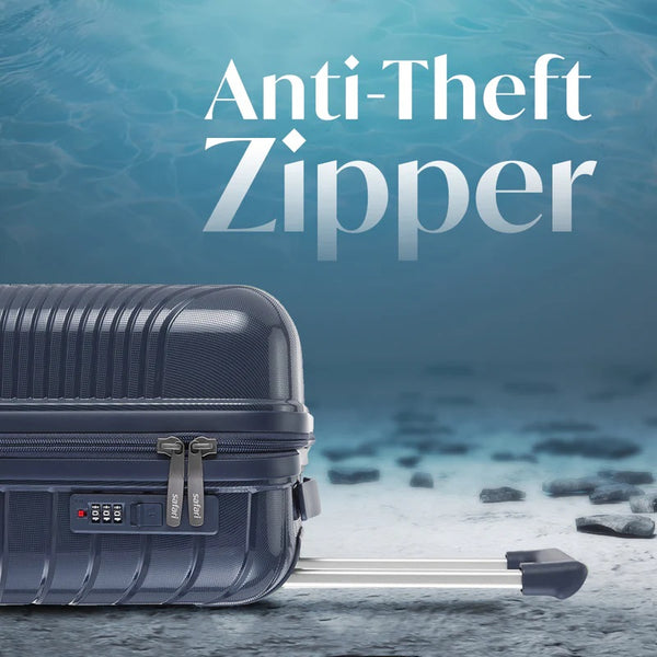 Safari Atlantis 8 Wheels Spinner, Anti-Theft Zipper Polyproplyene Suitcase Luggage Trolley Bag