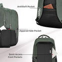 Safari Spade 02 Formal Laptop Backpack with 34L capacity Rain cover, Antitheft Pocket, 3 Compartments, Front Pocket, Smart Trolley Sleeve, Sturdy handle, Office Bag, College Backpack, Travel Bag, School Bag