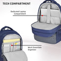 Safari Spade 01 Formal Laptop Backpack with 34L capacity Rain cover, Antitheft Pocket, 3 Compartments, Front Pocket, Smart Trolley Sleeve, Sturdy handle, Office Bag, College Backpack, Travel Bag, School Bag